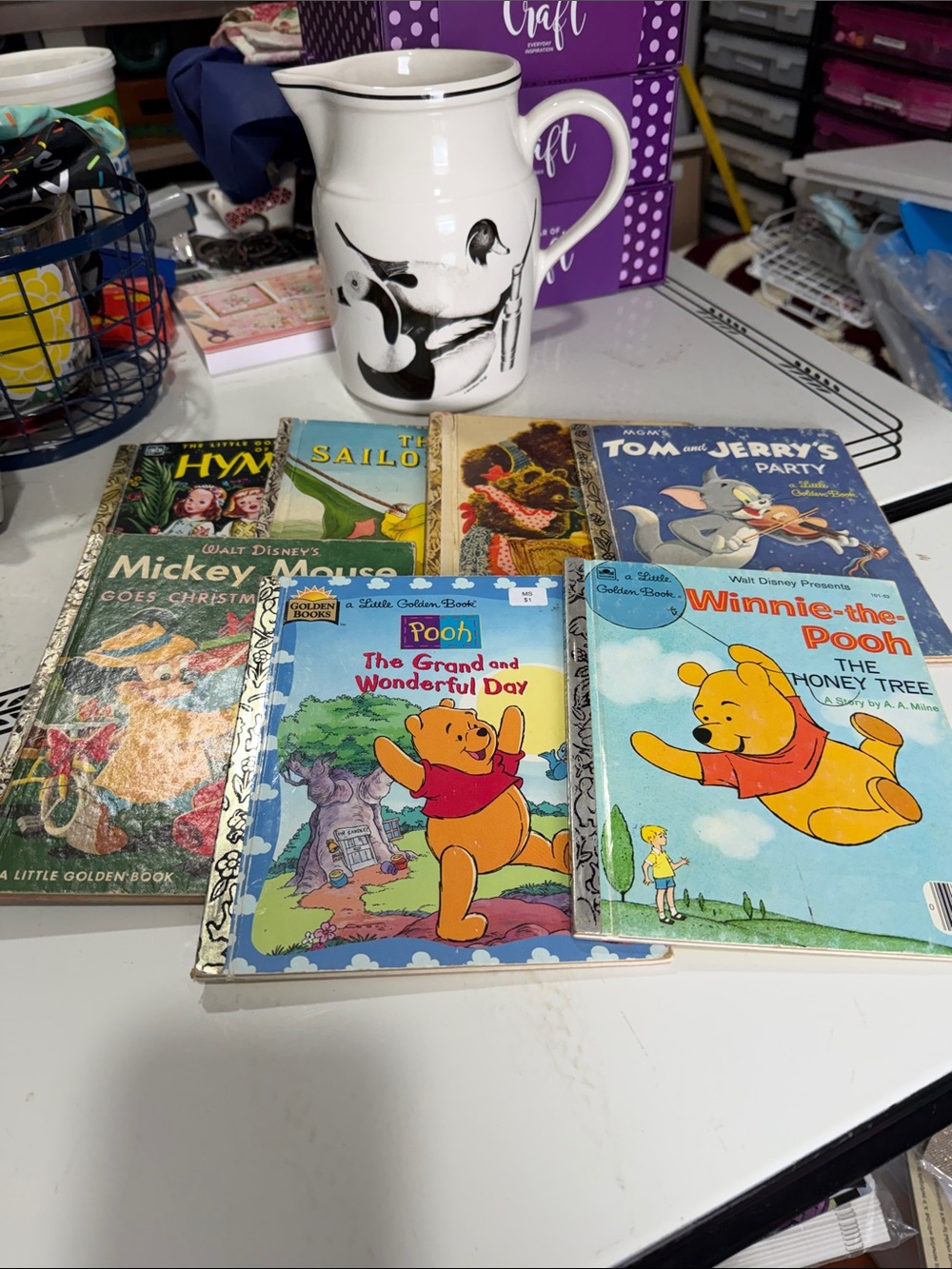 Vintage lot of Little Golden Books (Junk Journals)